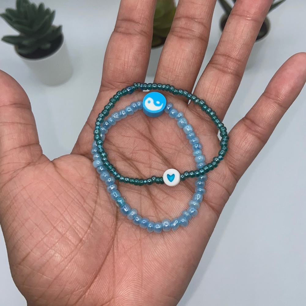 Handmade Trendy Y2K Inspired Glass Seed Bead Bracelet Set